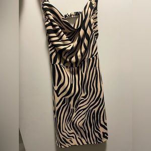 Zebra print dress